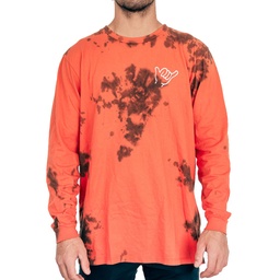 Shaka Long Sleeve Orange Black