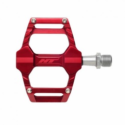 [102001AR06XX2J23F1X0] HT-AR06 Aluminium Pedal Red
