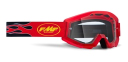 [F-50050-00008] FMF POWERCORE Goggle Flame Red - Clear Lens