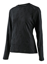 Womens Lilium Ls Jersey Jacquard Black
