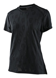 Womens Lilium Ss Jersey Jacquard Black