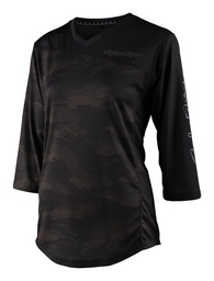 Womens Mischief Jersey Brushed Camo Army