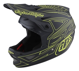 D3 Fiberlite Helmet Spiderstripe Gray / Yellow